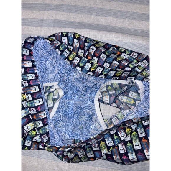 Peter Millar Board Shorts Spray Paint Can Men's Medium Lined Swim Hybrids 6.5" - Picture 6 of 13